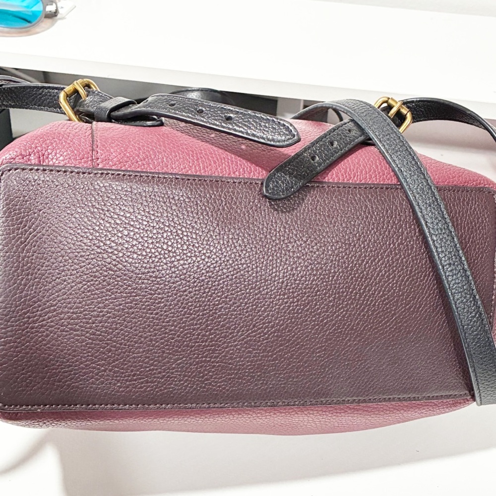 Coach Evie Backpack In Colorblock Leather Gold Brass Hardware Purse - Picture 5 of 8